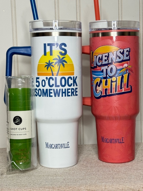 Margaritaville Other - Jimmy Buffet Margaritaville 'License to' & “5’ o’clock somewhere” Tumblers/shot